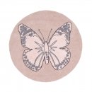 Tapis enfant BUTTERFLY VINTAGE nude Lorena Canals