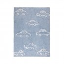 Tapis enfant COCHES bleu Lorena Canals