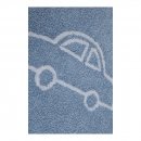 Tapis enfant COCHES bleu Lorena Canals