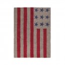 Tapis enfant FLAG AMERICAN LIGHT marron et rouge Lorena Canals