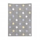 Tapis enfant TRICOLOR STARS bleu Lorena Canals