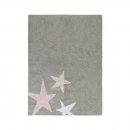 Tapis enfant ESTRELLAS TRICOLOR gris Lorena Canals