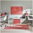 Tapis enfant FLAG AMERICAN LIGHT marron et rouge Lorena Canals