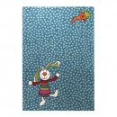 Tapis enfant RAINBOW RABBIT bleu Sigikid