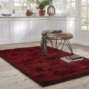 Tapis COSY GLAMOUR shaggy rouge Esprit Home