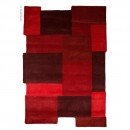 Tapis laine tufté main rouge Collage Flair Rugs