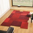 Tapis laine tufté main rouge Collage Flair Rugs