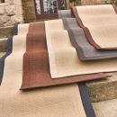 Tapis antidérapant naturel et marron Herringbone Flair Rugs