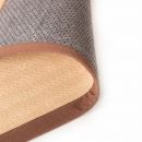 Tapis antidérapant naturel et marron Herringbone Flair Rugs