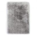 Tapis shaggy carré Pearl Flair Rugs argent