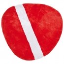 Tapis enfant coton STONE rouge Lilipinso