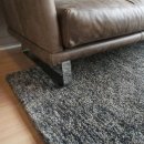 Tapis en laine bleu chiné LUCY Home Spirit