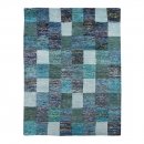 Tapis SARI bleu Home Spirit