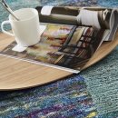 Tapis SARI bleu Home Spirit