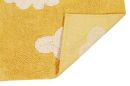 Tapis Lavable Nuages Moutarde Vintage S