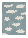 Tapis Lavable Nuages ​​Bleu Vintage S