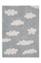 Tapis Lavable Nuages Gris Vintage S