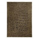 Tapis Moderne Croco Or et Marron Wecon