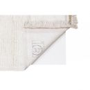 Tapis de Couloir en Laine Lavable Steppe - Mouton Blanc