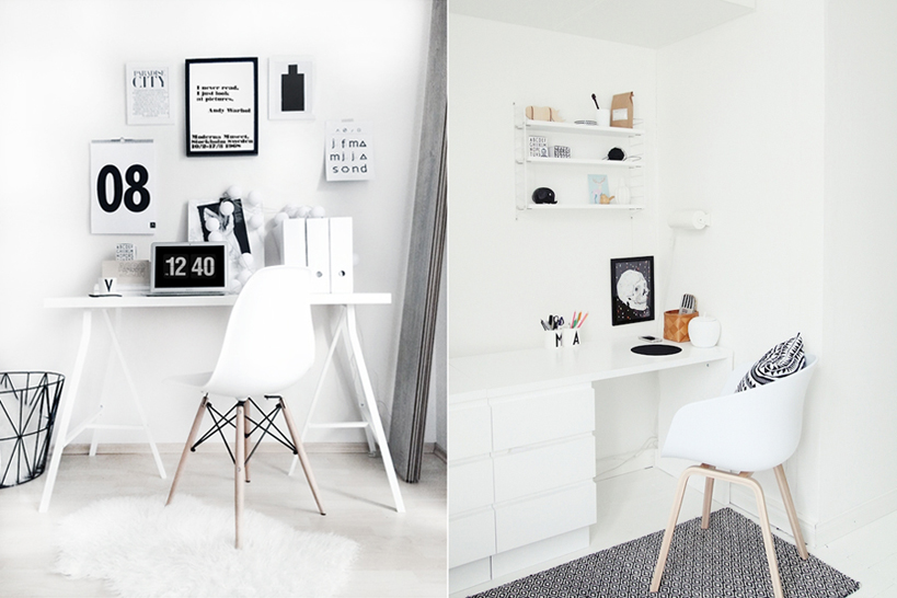 inspiration bureau tout blanc