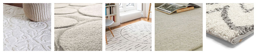 Sélection de tapis blanc