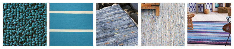 Sélection de tapis bleu