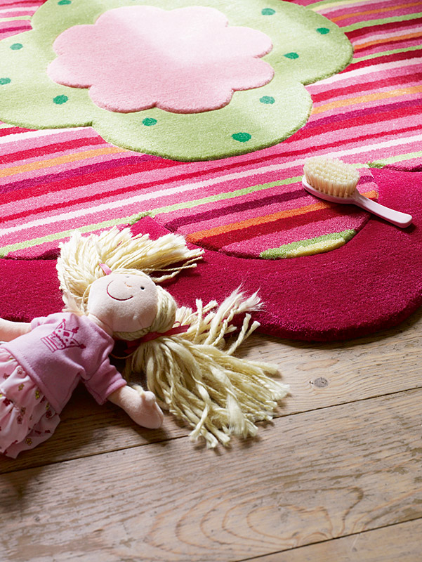 Tapis enfant rose Esprit Home