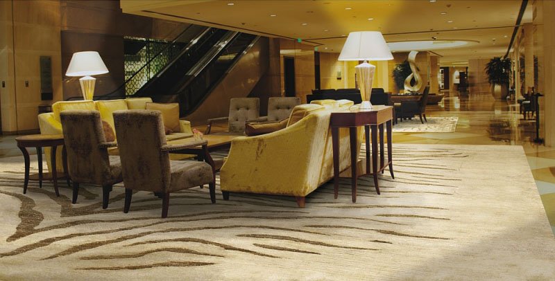 Photo déco avec tapis Silky beige Angelo