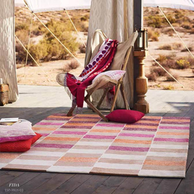 Tapis moderne Fida orange Esprit Home