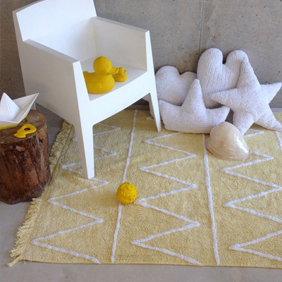 Tapis Hippy Soft jaune Lorena Canals