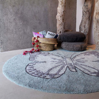 Tapis Butterfly gris Lorena Canals