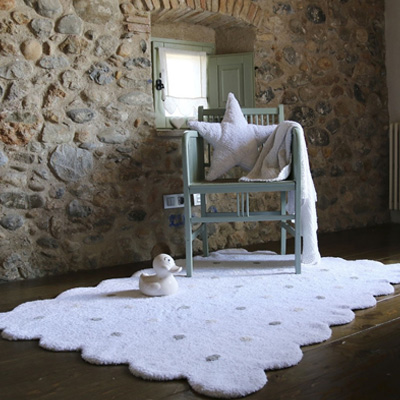 Tapis Galleta blanc Lorena Canals