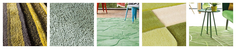 Sélection de tapis vert